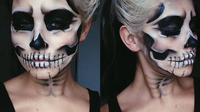 Kunstvolle Halloween-Schminke