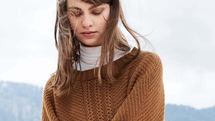 Kaschmir-Pulli in Kimono-Form stricken: So geht's