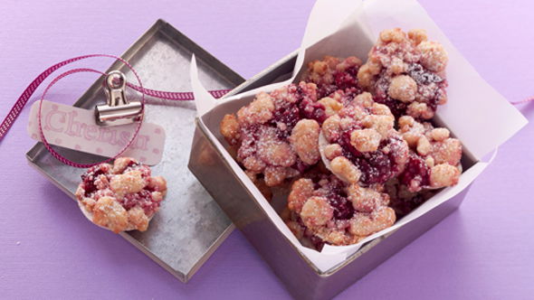 Kirsch-Streusel-Plätzchen 