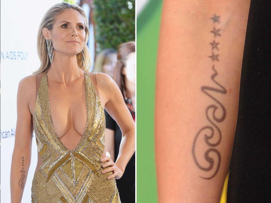Heidi Klum mit tattoo