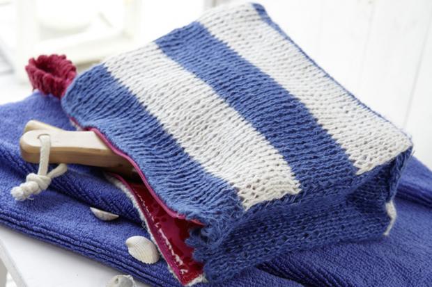 Kosmetiktasche zum Selberstricken