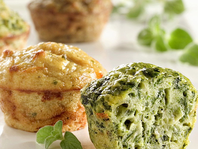 Laktosefreie Kräutermuffins  - das Rezept finden Sie hier