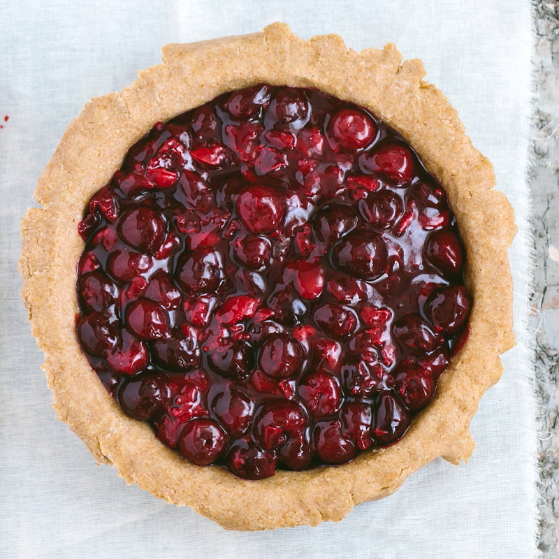 Cherry Pie von den Foodbloggern auf krautkopf.de - Ein amerikanisches Backwerk mit saftigen Kirschen