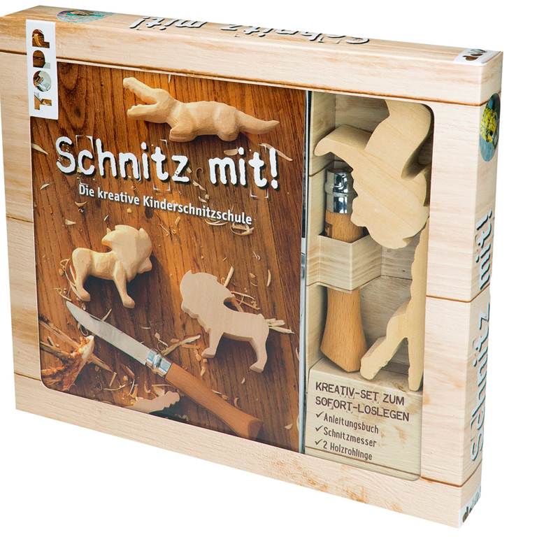 Kreativset Buch und Material Schnitz mit