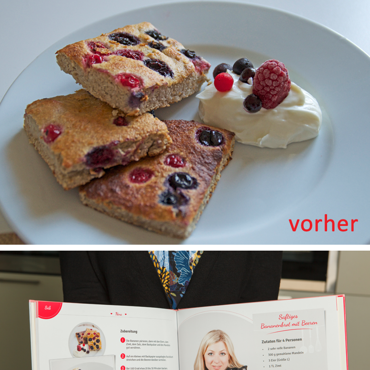 Bananenkuchen und Fotobuch