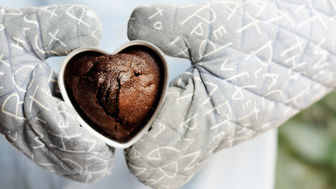 Backen mit Herz und Mickey Mouse