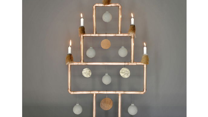 DIY-Anleitung für Kupferrohr-Tannenbaum