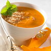 Thermomix Rezept: Cremige Kürbissuppe mit Kokosmilch