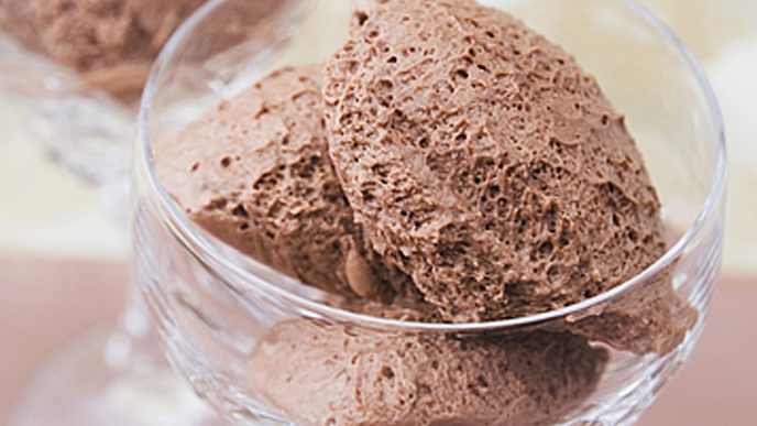 Laktosefreies Mousse au Chocolat