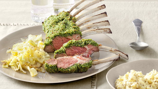 Lammkarree mit Pinienkern-Kruste