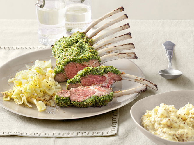 Lammkarree mit Pinienkern-Kruste