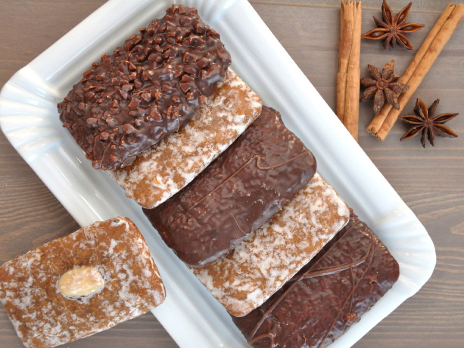Lebkuchen-Kekse auf einem Teller