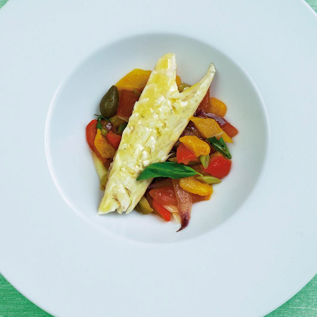Loup de mer in der Salzkruste