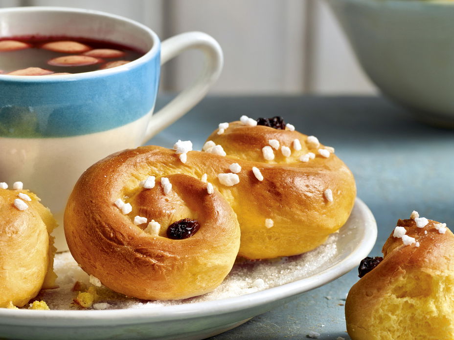 Lucia-Brötchen mit Agavendicksaft