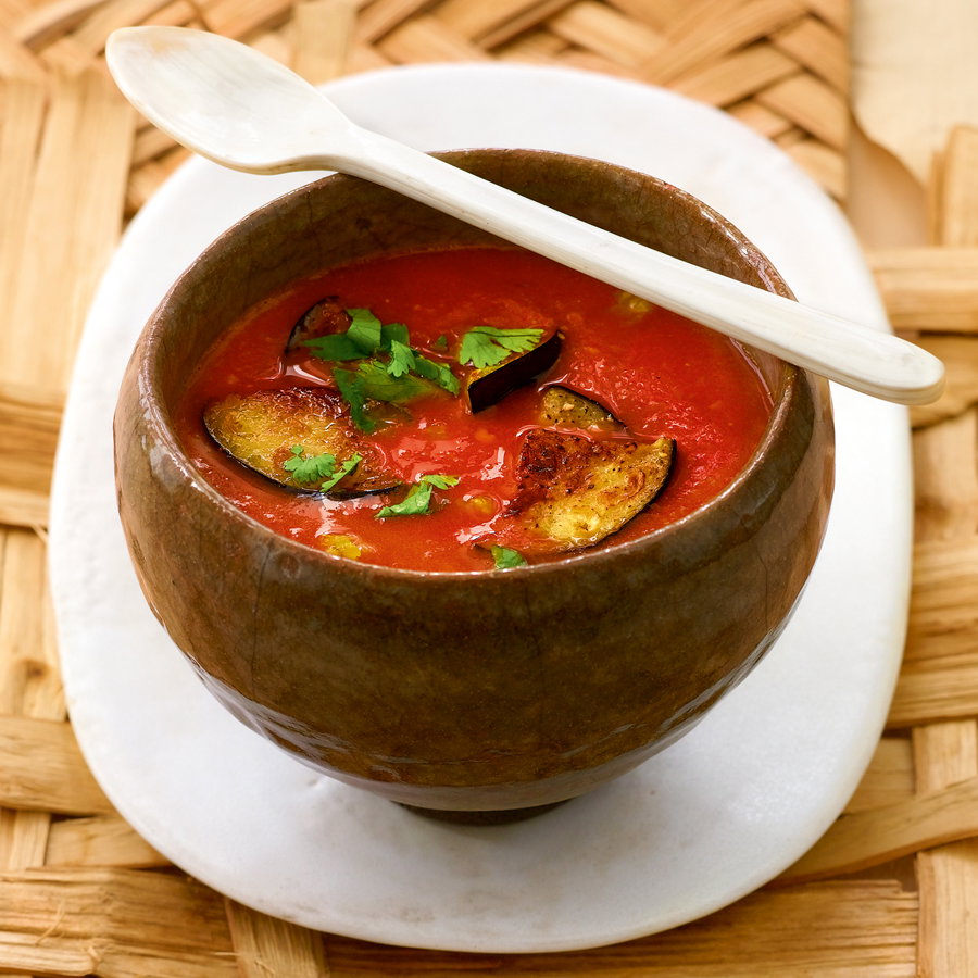 Ayurvedische Auberginensuppe