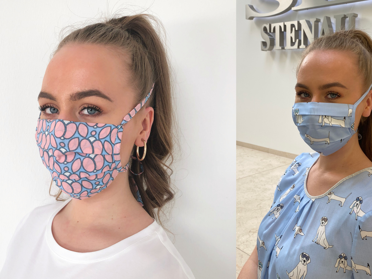 Modische Stoffmasken