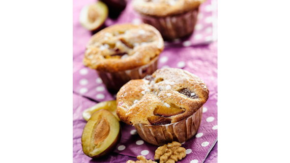 Pflaumen-Walnuss-Muffins