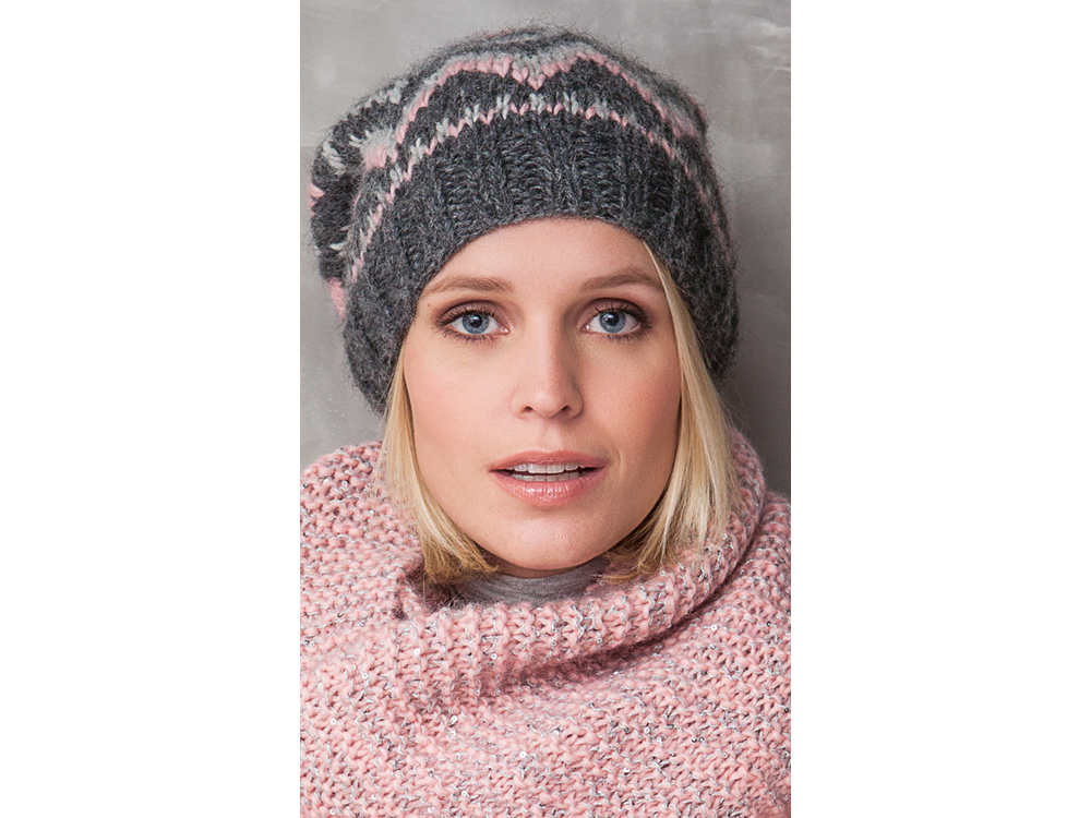 Strickanleitung für Mütze im Jacquardmuster