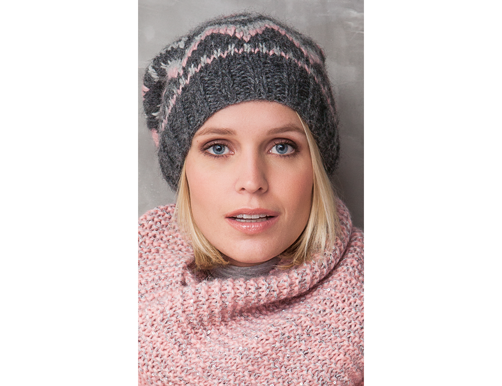 Strickanleitung für Mütze im Jacquardmuster