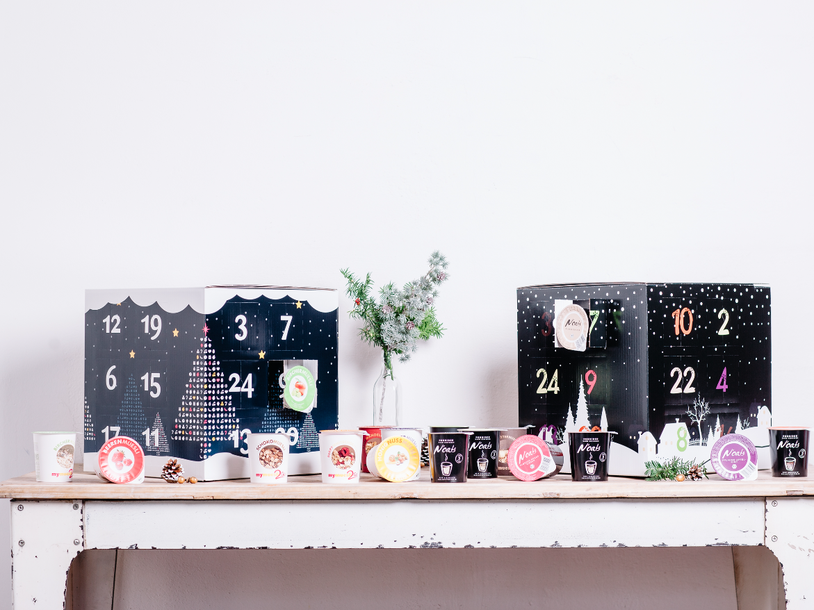 Adventskalender mit Müslisorten