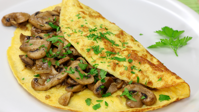 Almased Rezepte: Omelett mit Pilzen