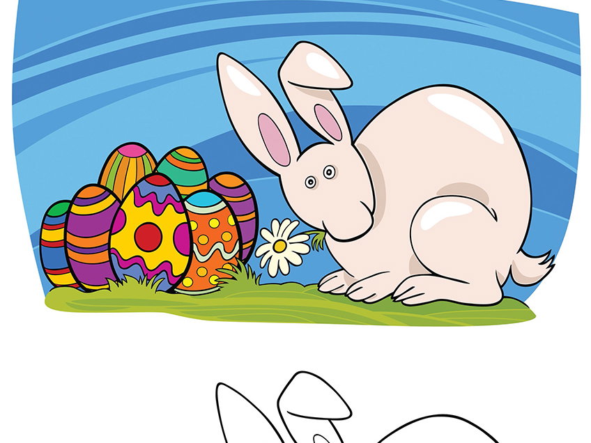 Malvorlage Hungriger Hase