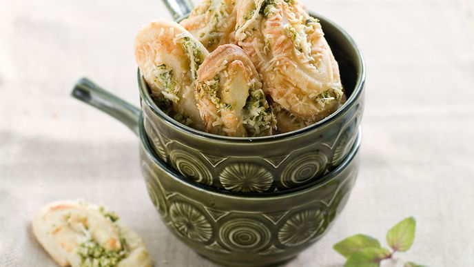 Pesto-Schnecken-Plätzchen 