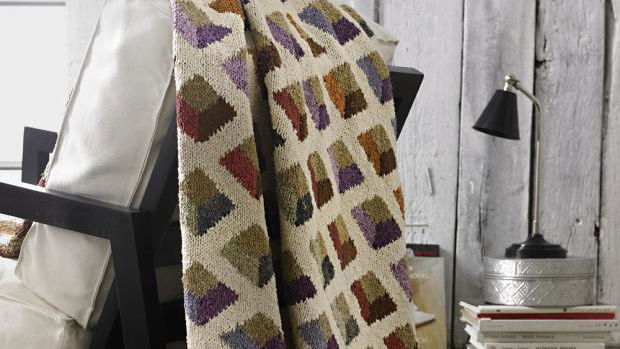 Der trendige Tweedplaid zum Selberstricken