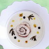 Polentasuppe mit Perlhuhn-Roulade