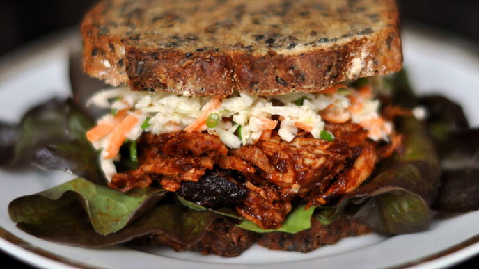 Schnelles Pulled-Pork Sandwich 