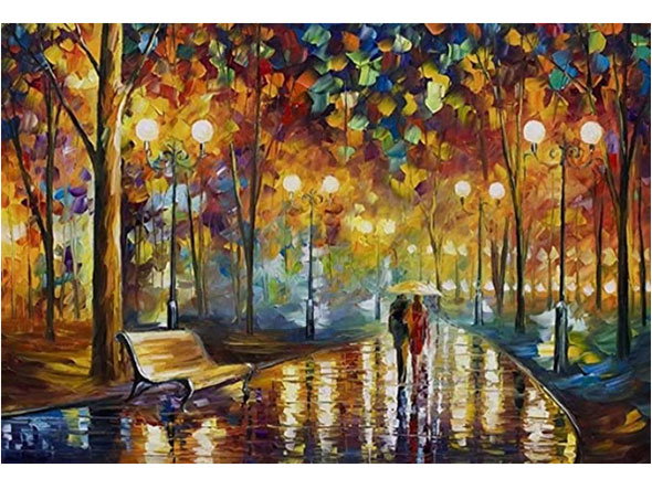 Rainy Night Street Puzzle