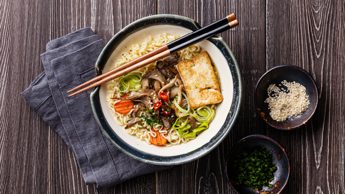 Rezept für leckeres Ramen mit Tofu
