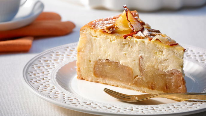 Bratapfel-Käsekuchen Rezept