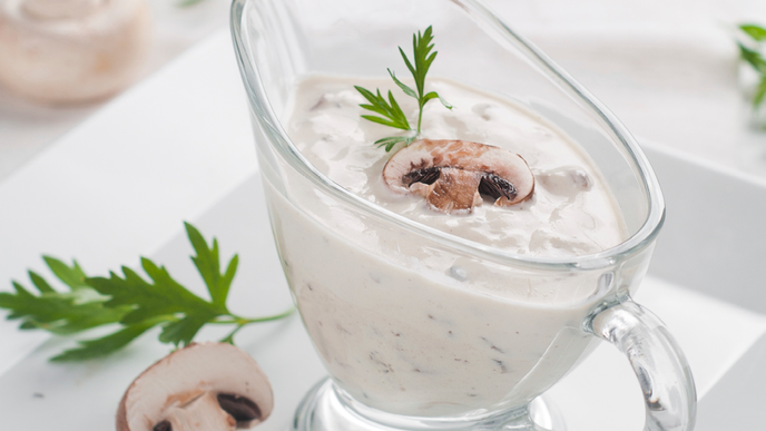 Champignon-Frischkäse-Creme