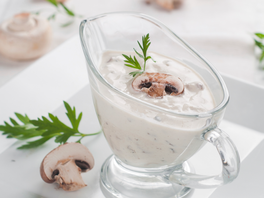 Champignon-Frischkaese-Creme
