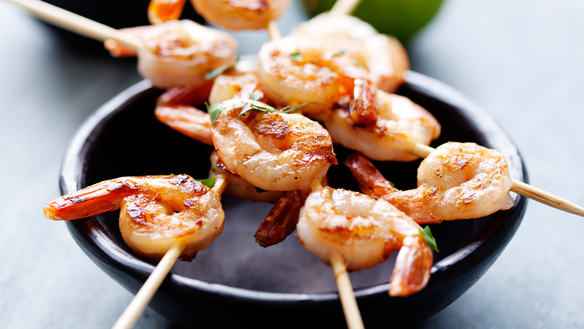 Gegrillte Shrimps