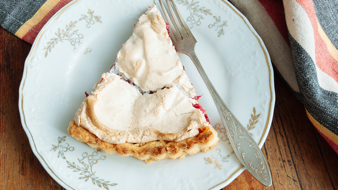 Sommerliche Rhabarbertorte