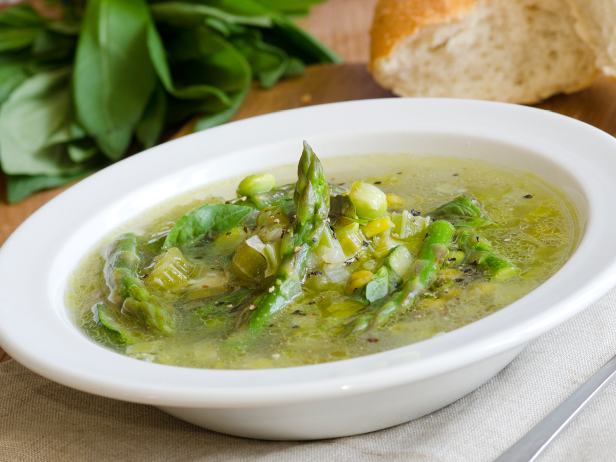 Spargelsuppe ohne Sahne