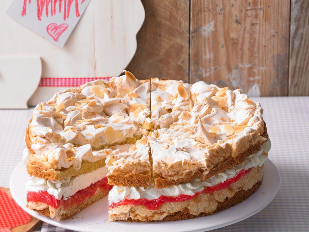 Rezept Rhabarber-Schnee-Torte