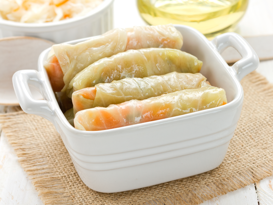 Vegetarische Kohlroulade mit Wirsingkohl