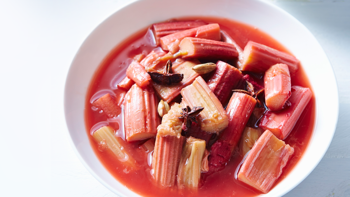 Rezept für frisches Rhabarberkompott