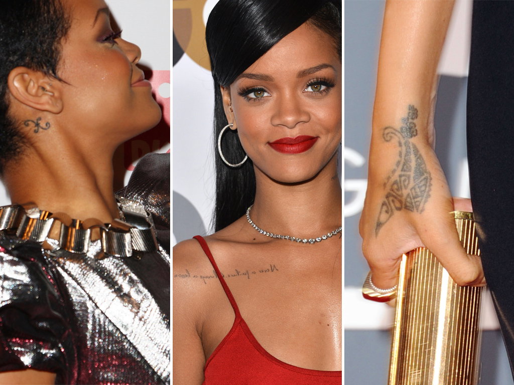 Rihanna mit Tattoos