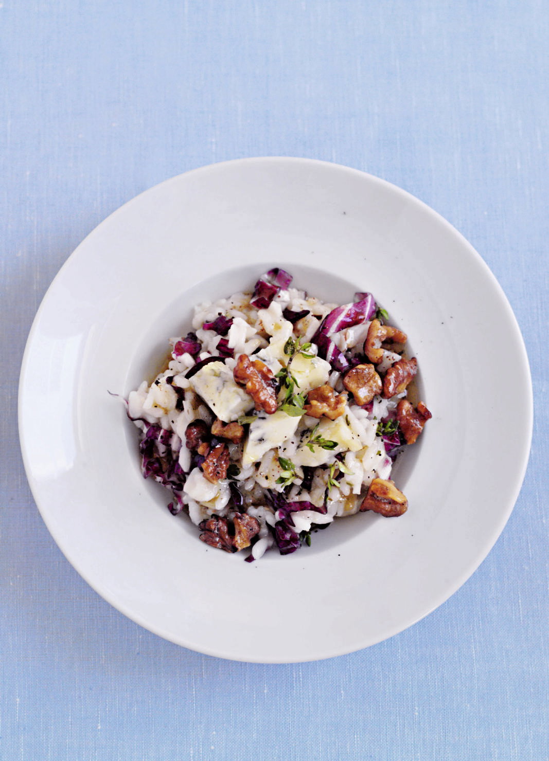 Vegetarisches Risotto mit Gorgonzola