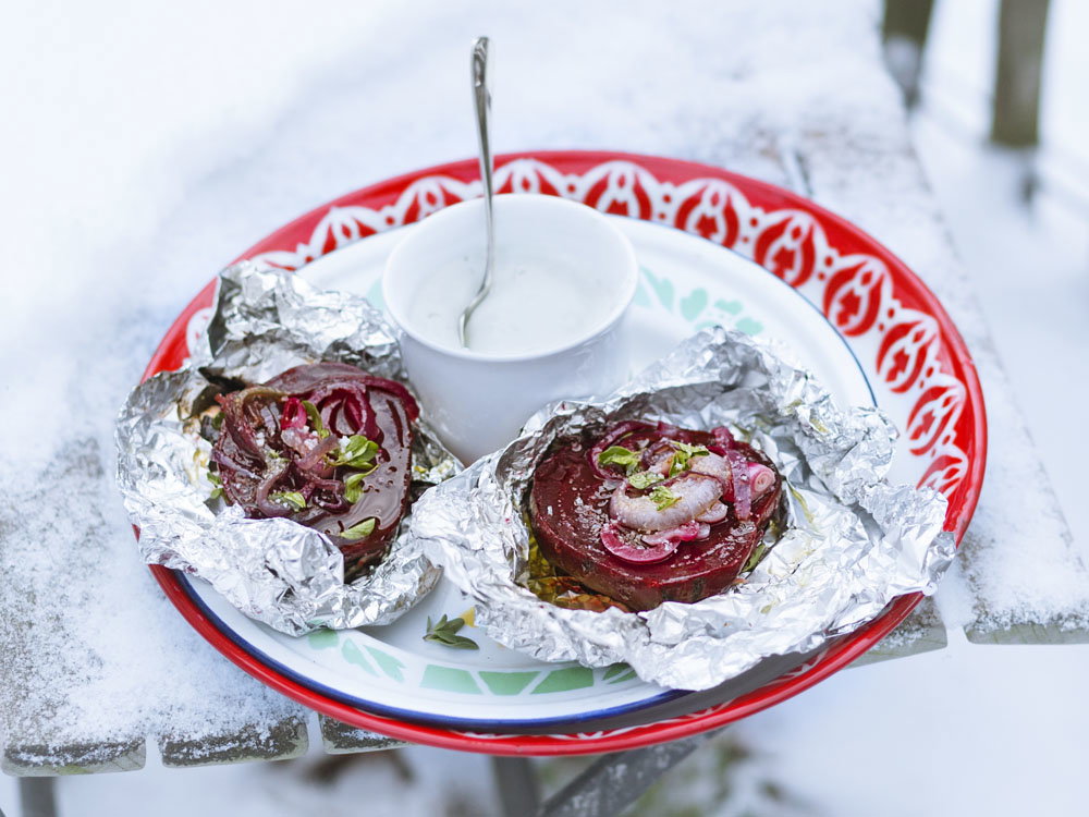 Rote Bete Wasabi Schmand