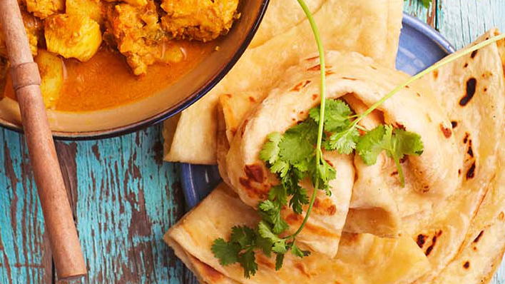Afrikanischer Teigfladen "Roti"