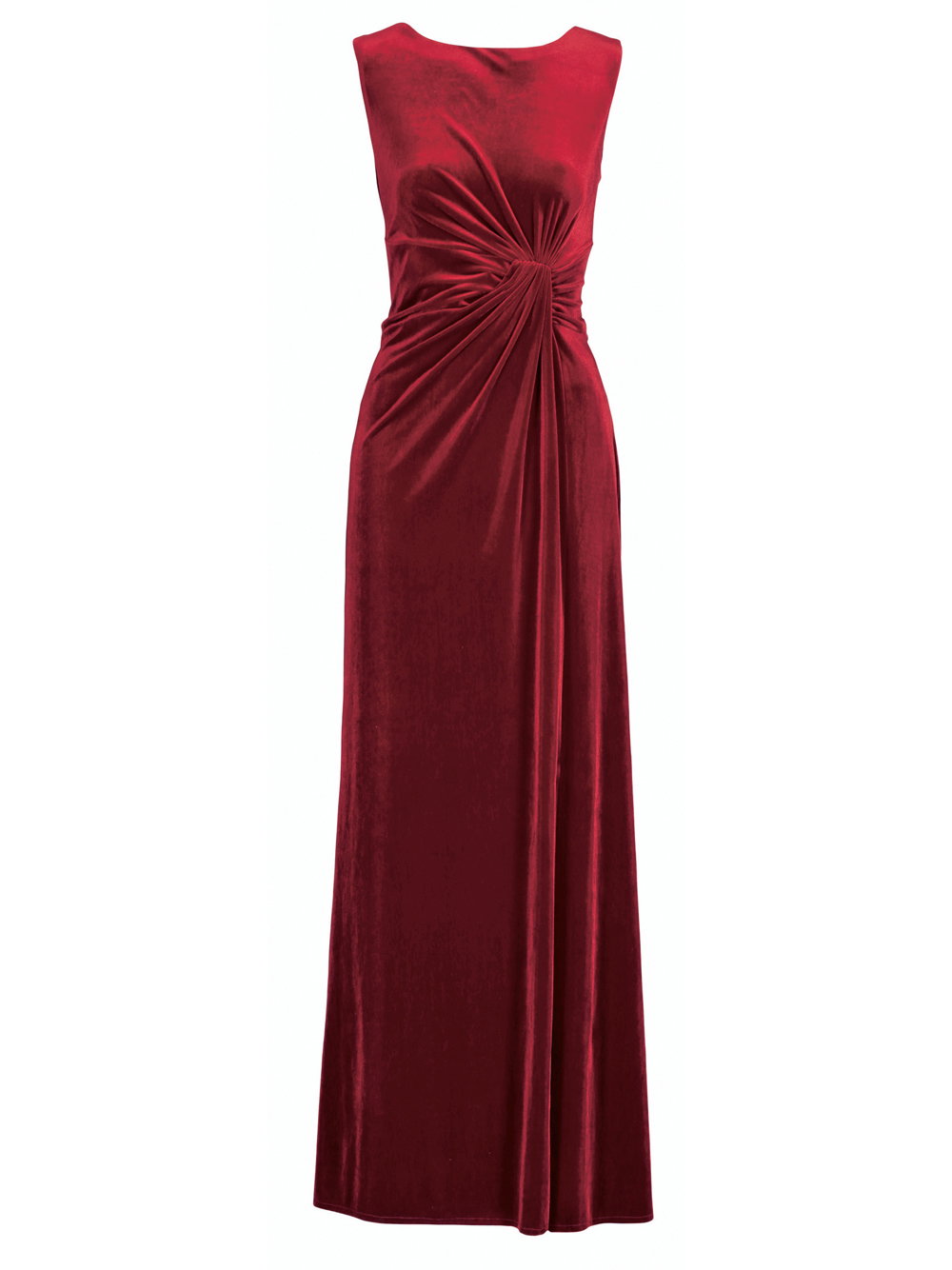 Rubinrotwickelkleid Lang C&A