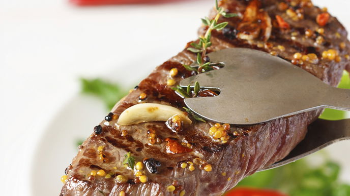 Rumpsteak mit Thymian-Schalotten