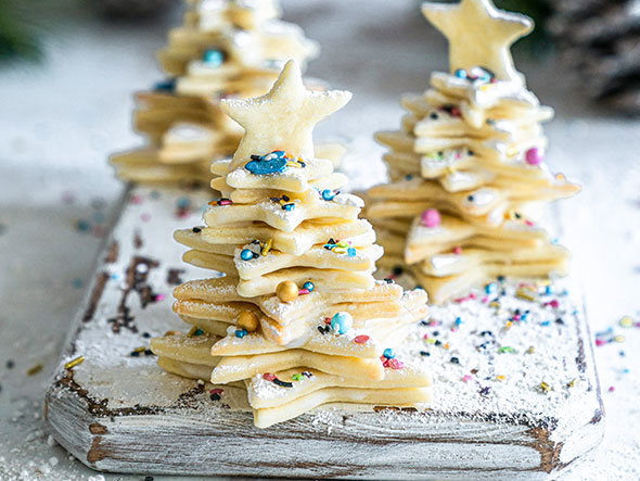 Schneetannen Plätzchen