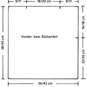 Schnittschema Kinderpulli