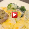 Schweinmedaillons mit Brokkoli-Kartoffelgratin